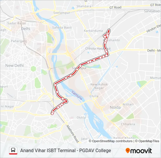 543STL Bus Line Map