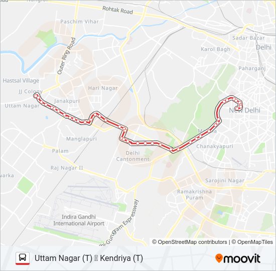 740EXT Bus Line Map
