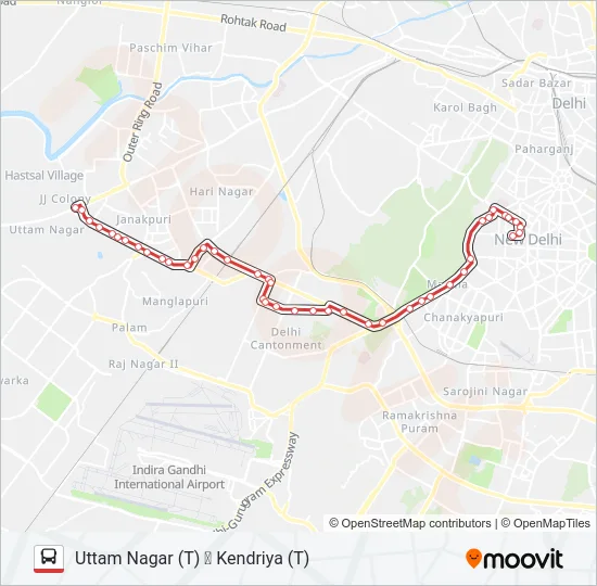 740EXT Bus Line Map