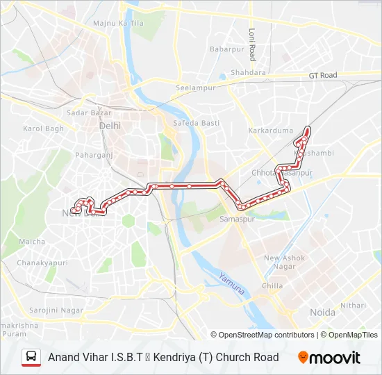 740EXT Bus Line Map