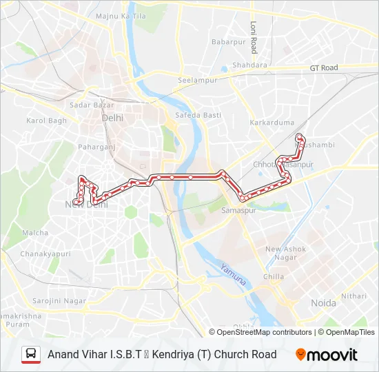 740EXT Bus Line Map