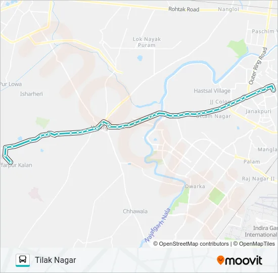 821 Bus Line Map