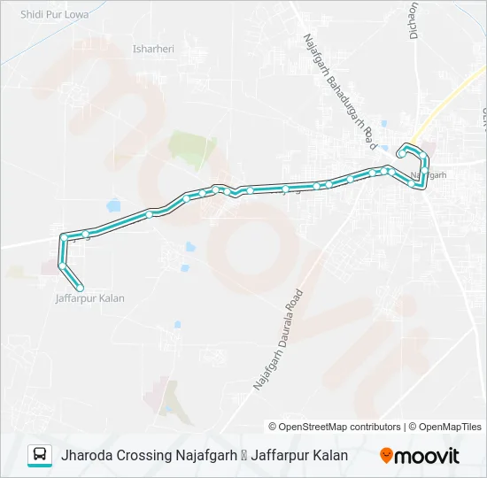 821 Bus Line Map