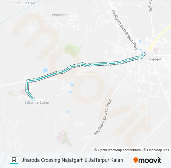 821 Bus Line Map