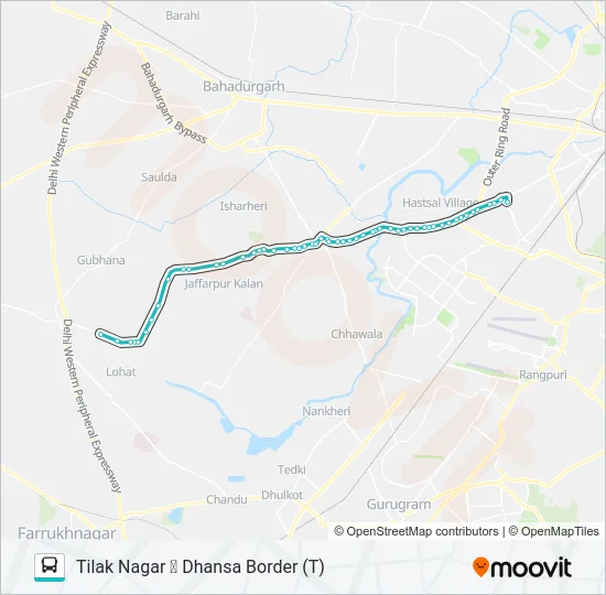 835 Bus Line Map