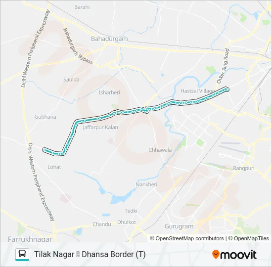835 Bus Line Map