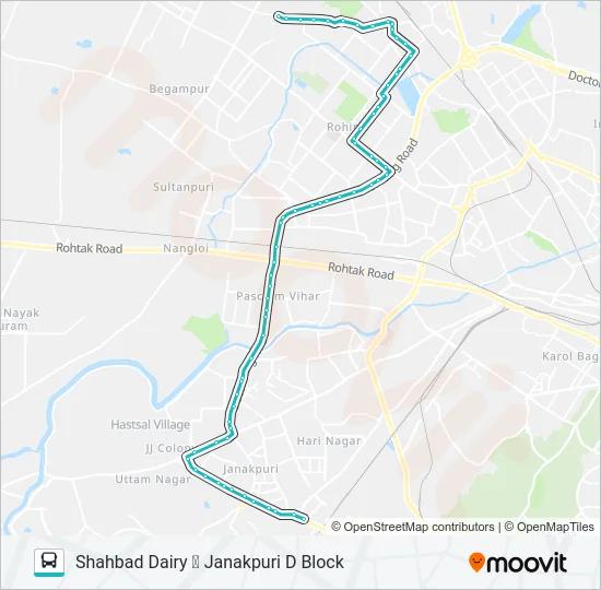 879 Bus Line Map