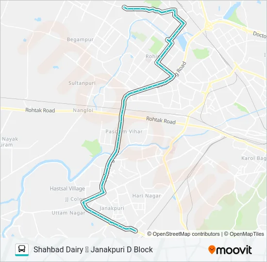 879 Bus Line Map