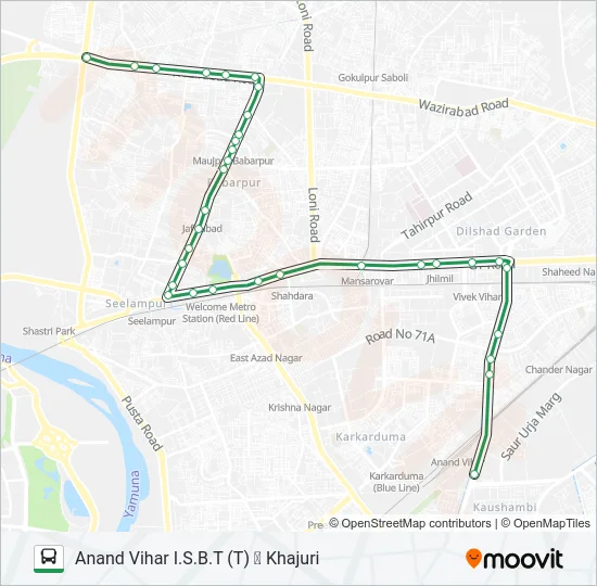 946 Bus Line Map
