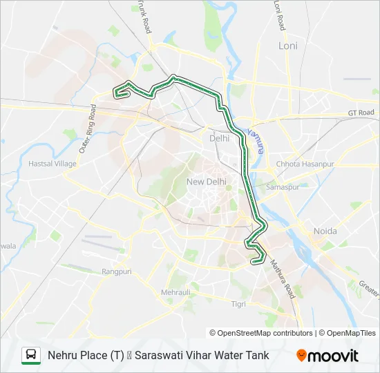 964 Bus Line Map