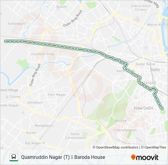 966 Bus Line Map