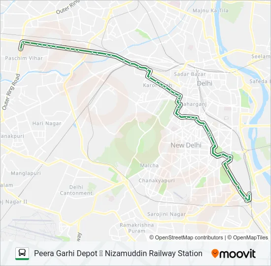 966 Bus Line Map
