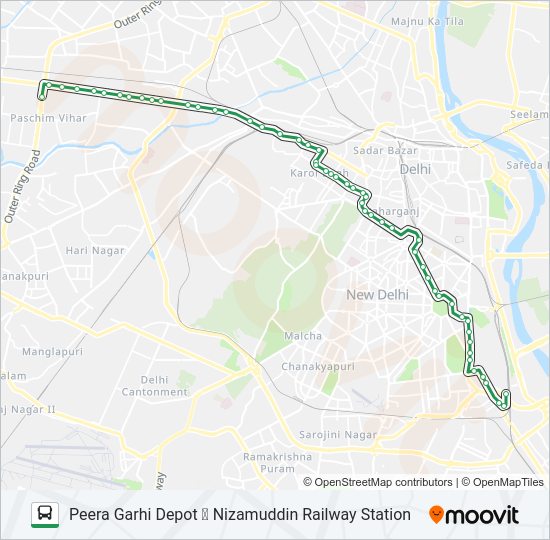 966 bus Line Map