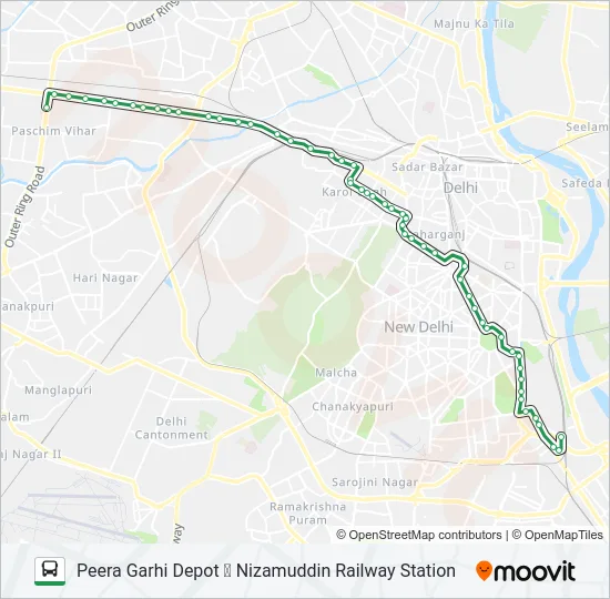 966 Bus Line Map