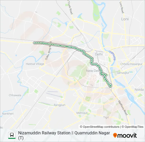 966 Bus Line Map