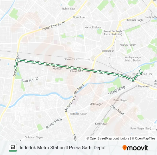 968 Bus Line Map