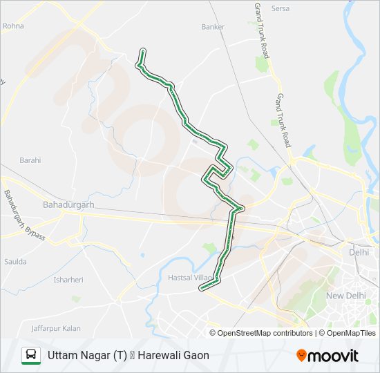 972 bus Line Map