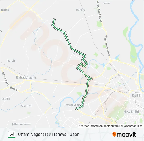 972 Bus Line Map