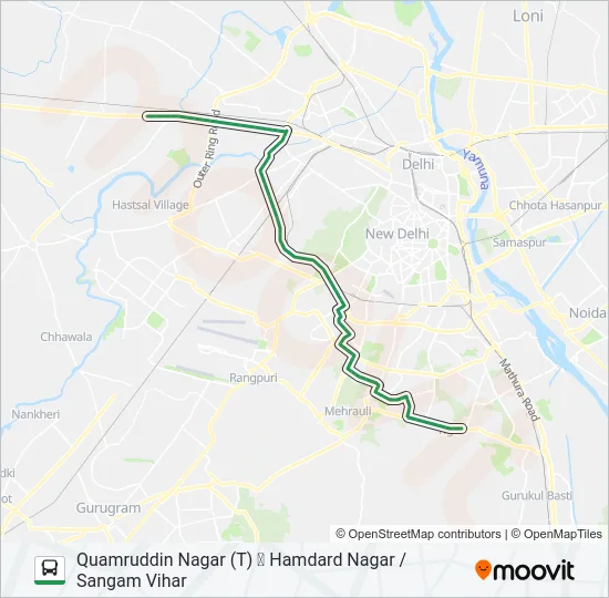 974 Bus Line Map