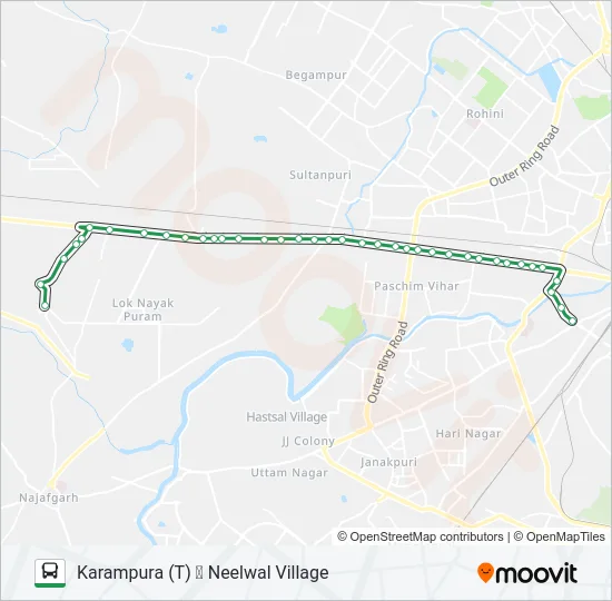 934A Bus Line Map