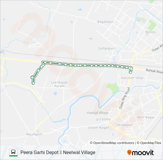934A Bus Line Map