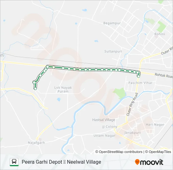 934A Bus Line Map