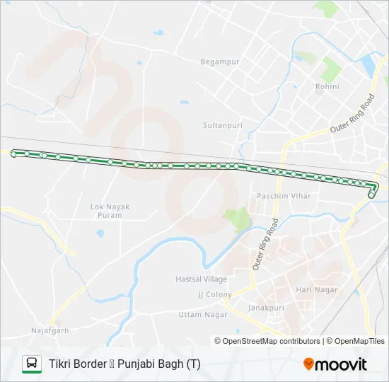938A Bus Line Map