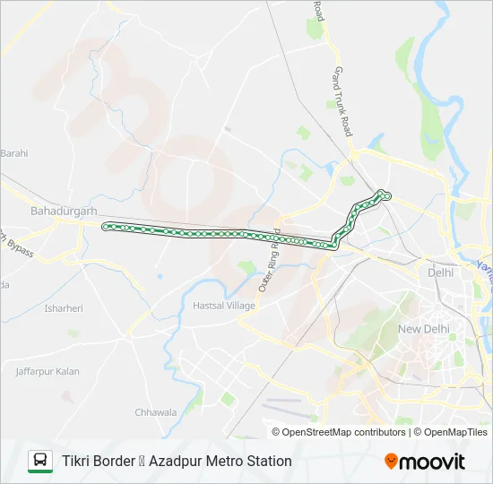 938A Bus Line Map