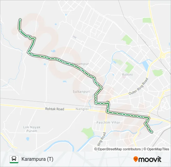 962A Bus Line Map