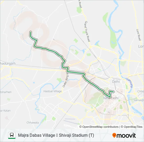 962A Bus Line Map