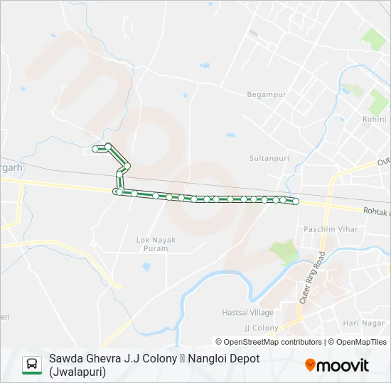 949EXT Bus Line Map
