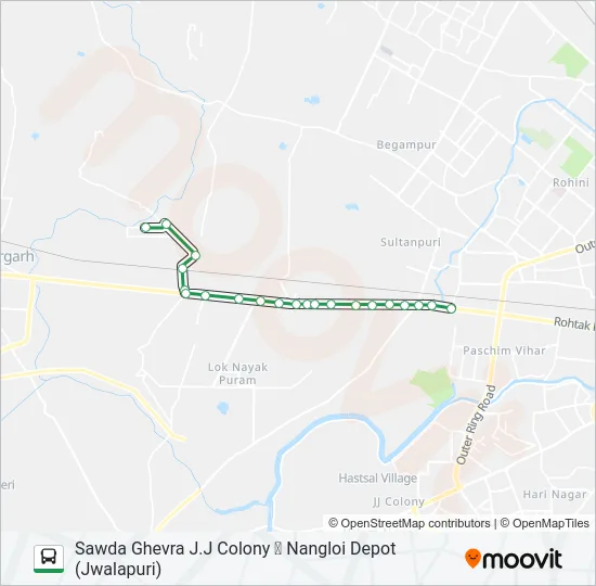 949EXT Bus Line Map