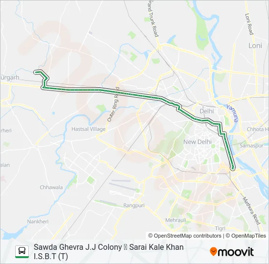 949EXT Bus Line Map