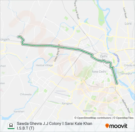 949EXT Bus Line Map