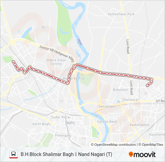 971A Bus Line Map