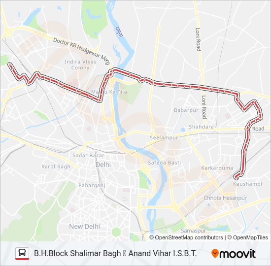 971A Bus Line Map