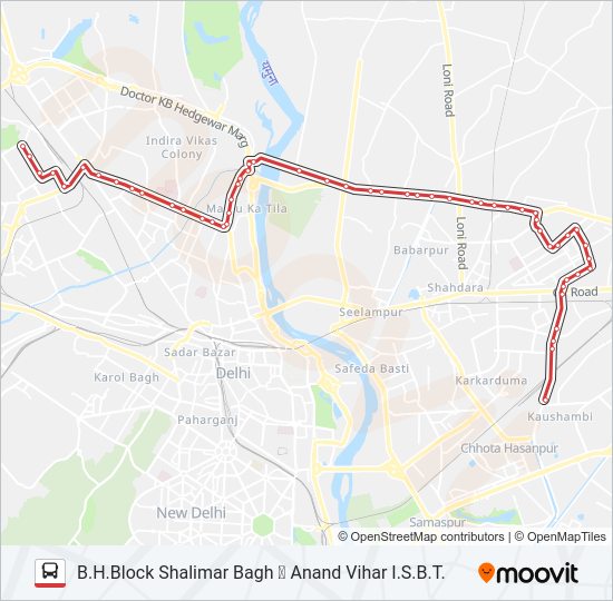 971A Bus Line Map