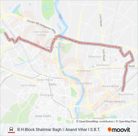 971A Bus Line Map