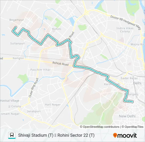 957 Bus Line Map
