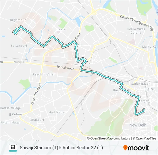 957 Bus Line Map
