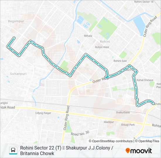 957 Bus Line Map