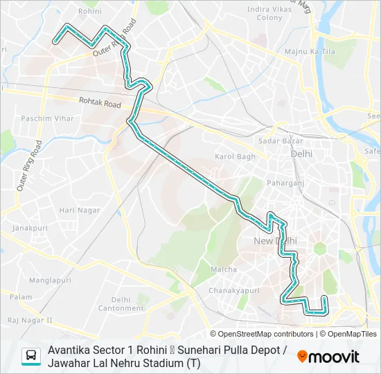 970 Bus Line Map