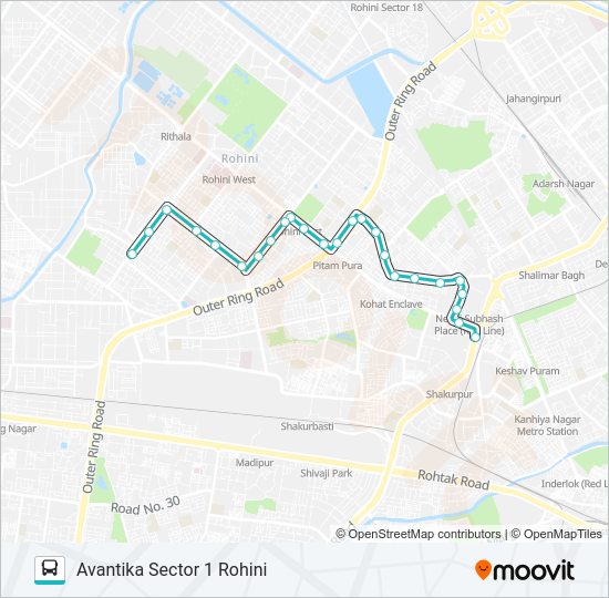 971 bus Line Map