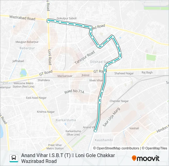 971 Bus Line Map
