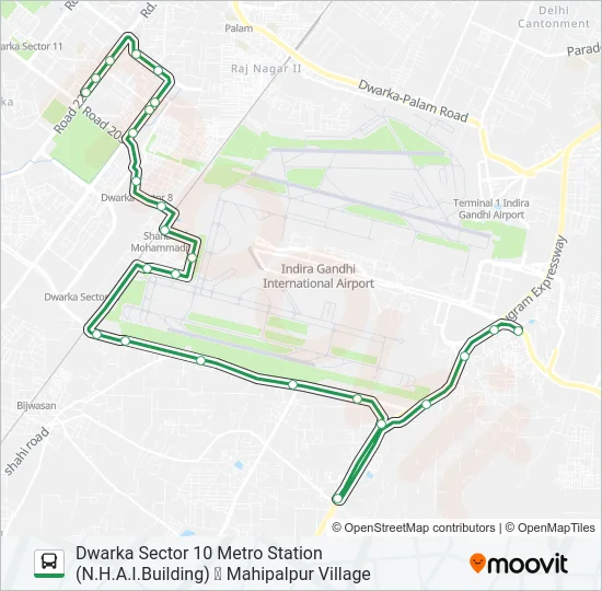 DW-2 Bus Line Map