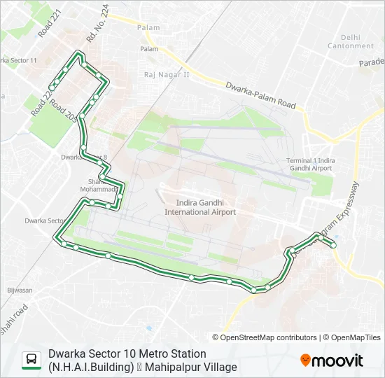 DW-2 Bus Line Map