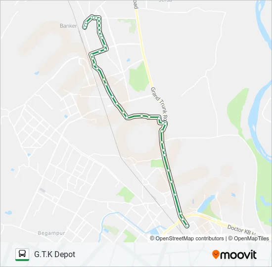 103 Bus Line Map