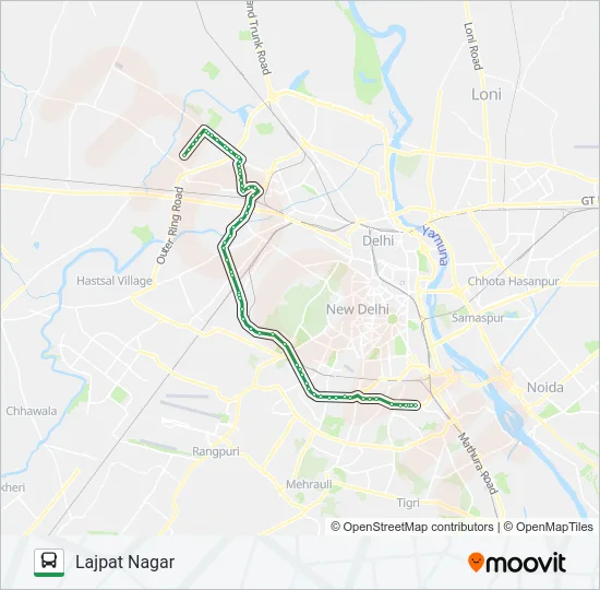 984A Bus Line Map