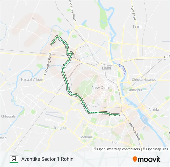 984A Bus Line Map