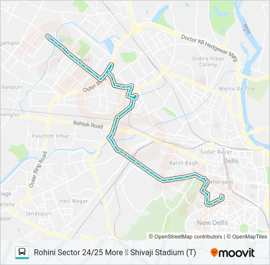 990A Bus Line Map